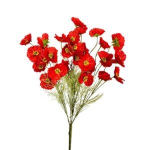 MAZZO PAPAVERI 58,5 CM  rosso (Cod. 39865-01)