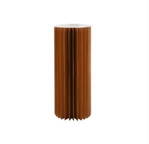 COLONNA CARTA 180GR CON BASE PLEXIGLASS D40 H100 CM kraft (Cod. 39817-02)