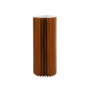 COLONNA CARTA 180GR CON BASE PLEXIGLASS D40 H100 CM kraft (Cod. 39817-02)