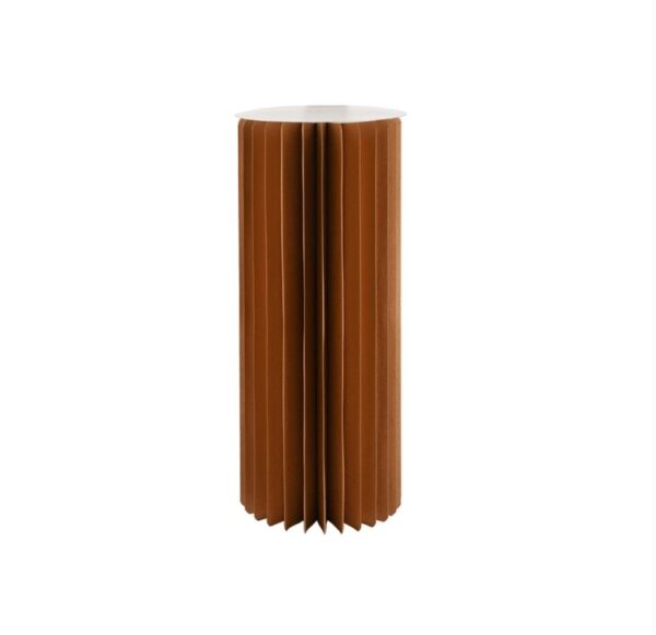 COLONNA CARTA 180GR CON BASE PLEXIGLASS D40 H100 CM kraft (Cod. 39817-02)