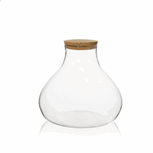 TERRARIUM TOLOSA  CON TAPPO SUGHERO H24 D26 CM  (Cod. 40214-01)