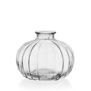 BOTTIGLIA VETRO POSEIDON RIGATA H8,6 D10,7 CM  (Cod. 38811-02)