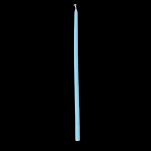 SCATOLA 12 CANDELE STELO FLORA D1 H35 CM azzurro (Cod. 8214-02)