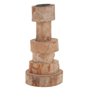 PORTACANDELA IN LEGNO 22X10X10 CM (per tealight)  (Cod. 24895-01)