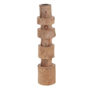 PORTACANDELA IN LEGNO 28X6X6 CM (per candela stelo)  (Cod. 24896-01)