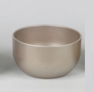 CIOTOLA CERAMICA H14 D26,10 CM - IDEALE PER 3 ORCHIDEE  champagne (Cod. 32608-07)
