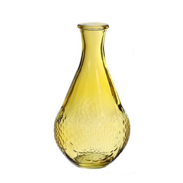 VASO VETRO DAHLIA H16 D9 CM curry (Cod. 40288-04)