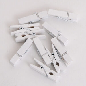 MOLLETTE LEGNO MM 35 PZ 100  bianco (Cod. 4011-02)