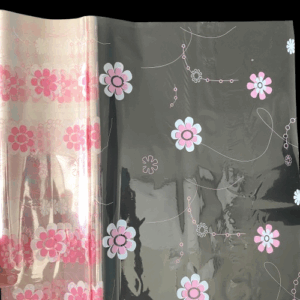FOGLI CELLOPHANE TRASP. STAMPATO 30MY CM 100X130 50PZ fleur-bianco-rosa (Cod. 106-19)