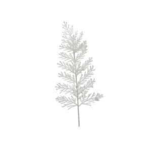 SET 10 PZ. RAMETTI GLITTER 32X15X3,5 CM winter-white-conifera (Cod. 39079-13)