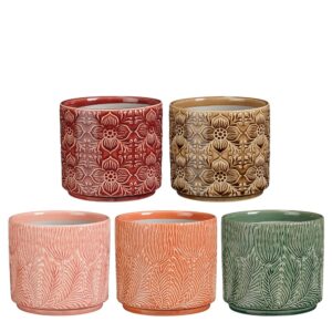 SET 5 VASI MIA H12,5 D14 CM colori-assortiti (Cod. 40372-01)