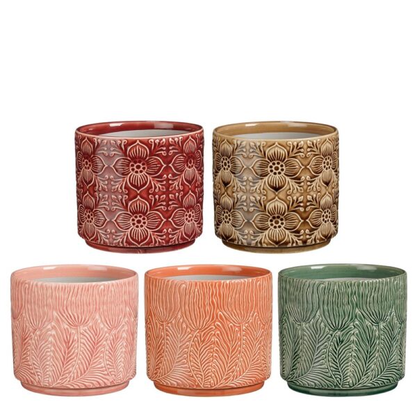 SET 5 VASI MIA H12,5 D14 CM colori-assortiti (Cod. 40372-01)
