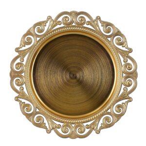 PIATTO MILA DECORATION H 2 D 32,5 oro (Cod. 40374-01)