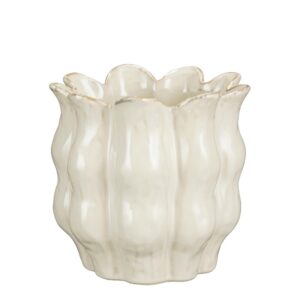VASO LOLA H19 D20 CM bianco (Cod. 40377-01)