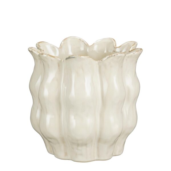 VASO LOLA H19 D20 CM bianco (Cod. 40377-01)