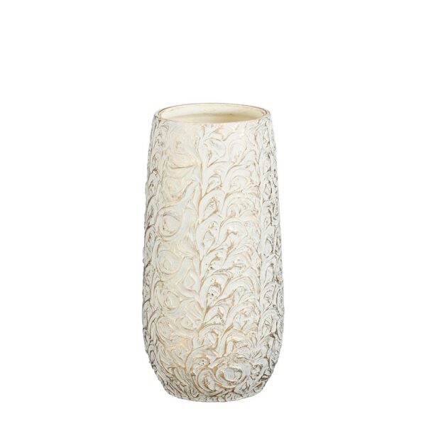 VASO ARTHUR H35 D14 CM bianco (Cod. 40387-01)