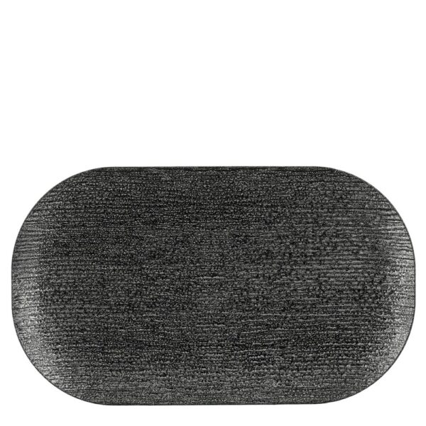 VASSOIO MILA OVALE 43X25,5 H3 CM nero (Cod. 40392-01)