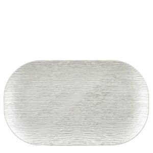 VASSOIO MILA OVALE 43X25,5 H3 CM argento (Cod. 40392-03)