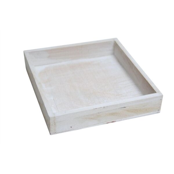 VASSOIO LEGNO FIRMANIA 20X20 H4 CM naturale (Cod. 40403-02)