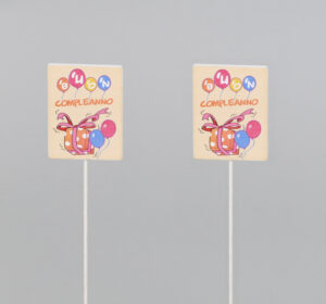 SET 12 PICK "BUON COMPLEANNO" H20 CM  (Cod. 40336-01)