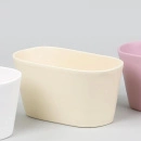 PORTAVASO CERAMICA PER 2 VASI ORCHIDEA 12 CM opaco-avorio (Cod. 40360-02)