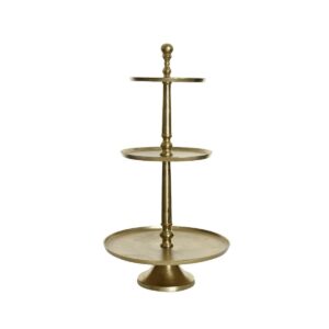 ALZATA PER DOLCI ALUMINIO H81 D43 CM oro (Cod. 40263-01)