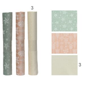 ROTOLO NATALIZIO CM 35X2 MT crema---stelline-modello-3 (Cod. 40267-03)