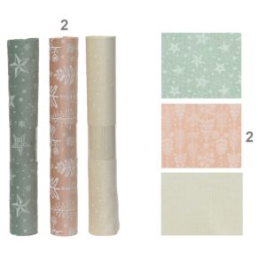 ROTOLO NATALIZIO CM 35X2 MT rosa---alberi-modello-2 (Cod. 40267-02)