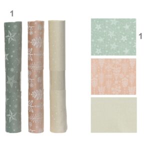 ROTOLO NATALIZIO CM 35X2 MT verde-stelle--modello-1- (Cod. 40267-01)