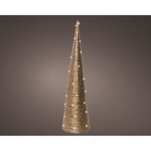 CONO LED INDOOR H80 D20 CM oro (Cod. 40273-01)