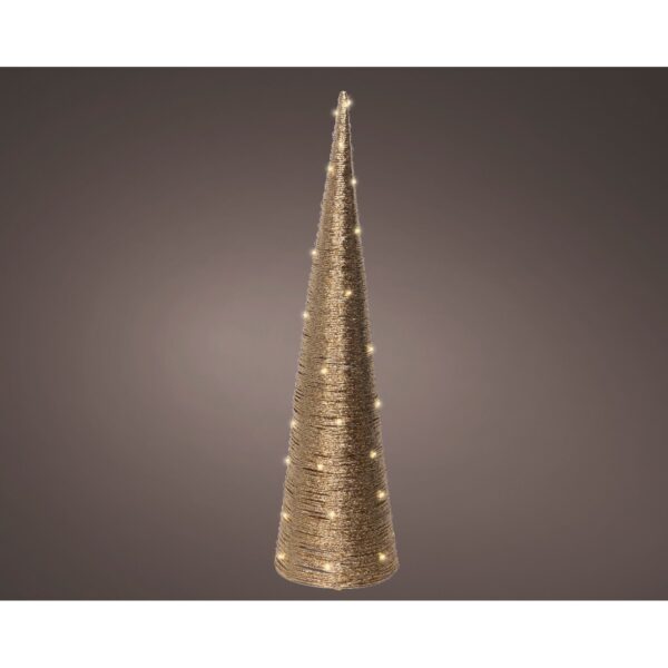 CONO LED INDOOR H80 D20 CM oro (Cod. 40273-01)