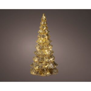 CONO LED VETRO INDOOR H21 D10 CM oro (Cod. 40274-02)