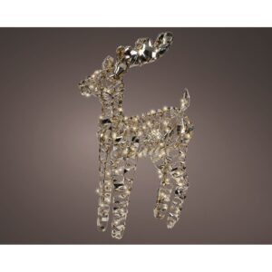 RENNA ORO CON LED LUCE CALDA BIANCA H66 CM  (Cod. 40303-01)