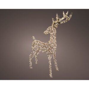 RENNA ORO CON LED LUCE CALDA BIANCA H130 CM  (Cod. 40305-01)