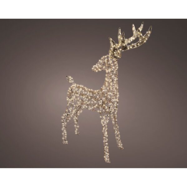 RENNA ORO CON LED LUCE CALDA BIANCA H130 CM  (Cod. 40305-01)