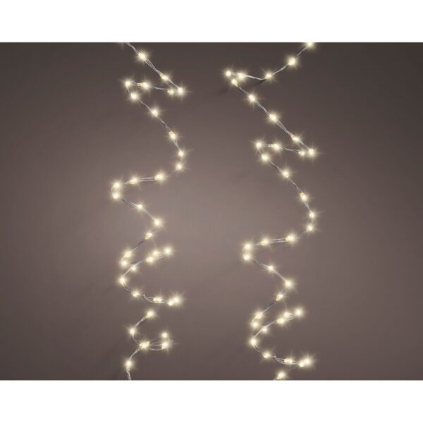 FILO LUCI BIANCO CALDO 9mt OUTDOOR 567LED luci-8-funzioni- (Cod. 40307-01)