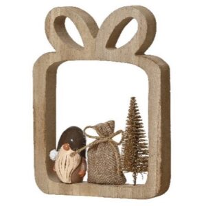 DECORAZIONE NATALIZIA 2X14,5 H16,5 CM pacco (Cod. 40311-02)