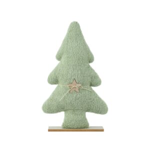 DECORAZIONE ALBERO DI NATALE IN STOFFA 8X37,5 H58 CM verde (Cod. 40312-01)