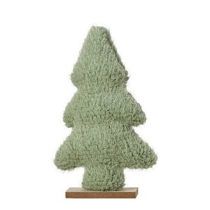 DECORAZIONE ALBERO DI NATALE IN STOFFA 5X14 H23 CM verde (Cod. 40313-01)