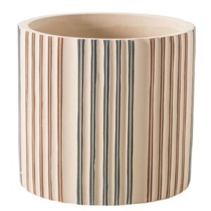 CASPO' CEMENTO CON RIGHE D14 H13 CM crema (Cod. 40451-01)