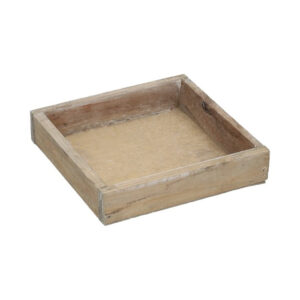 VASSOIO LEGNO FIRMANIA 14X14 H3 CM naturale (Cod. 40407-01)