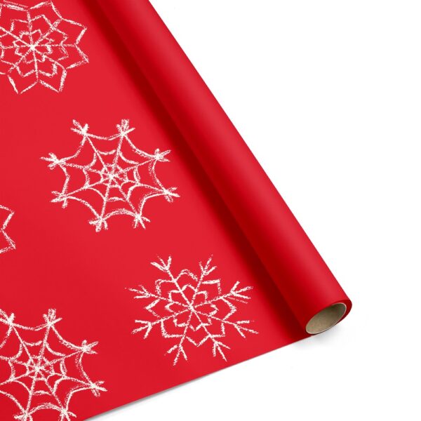 BOBINA 1X25 MT POLI' SNOWFLAKES rosso-bianco (Cod. 40481-01)