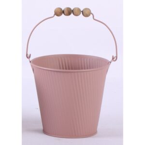 SECCHIELLO LATTA RAYAS D16,5 H15 cipria (Cod. 40472-02)