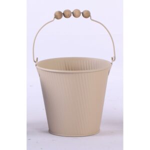 SECCHIELLO LATTA  RAYAS D13 H12 lino (Cod. 40473-03)