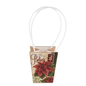 10 PZ. BORSA DI CARTA 12X8 H12,5 CM PZ. rosso (Cod. 40435-01)