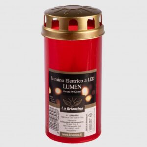 LUMINO ELETTRICO LUMEN D5,8 H13,5 CM DURATA 90 GG rosso (Cod. 40498-01)