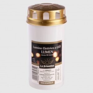 LUMINO ELETTRICO LUMEN D5,8 H13,5 CM DURATA 90 GG bianco (Cod. 40498-02)