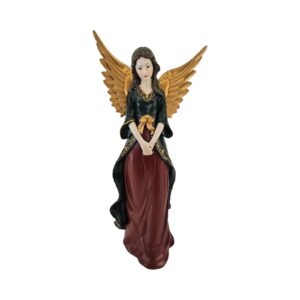 LUXY ANGEL IN PIEDI RESINA H40,5 CM rosso (Cod. 40537-01)