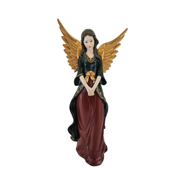 LUXY ANGEL IN PIEDI RESINA H40,5 CM rosso (Cod. 40537-01)
