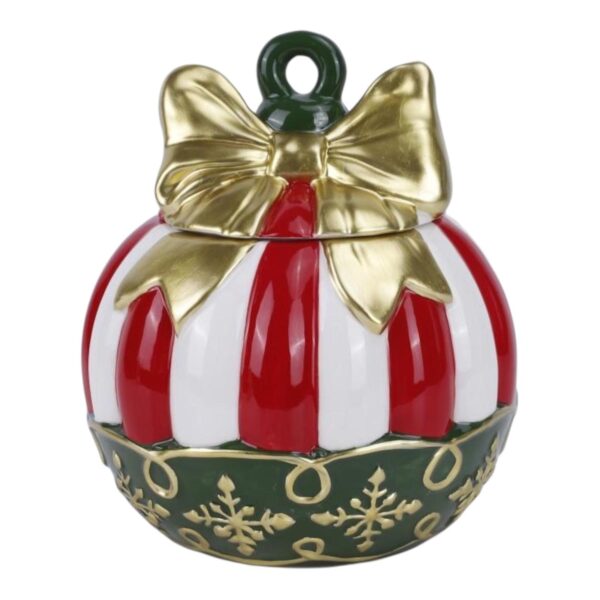 SFERA CERAMICA CON COPERCHIO D16 rosso (Cod. 40550-01)